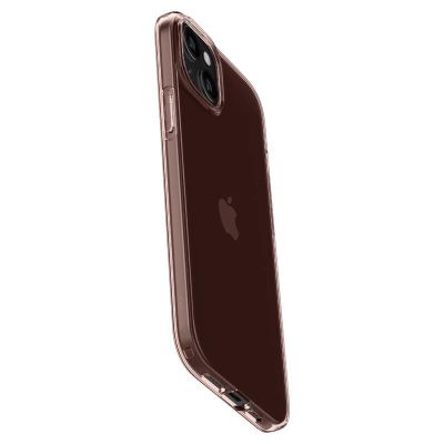 11. Etui Spigen Crystal Flex na iPhone 15 Plus - różowo-przezroczyste