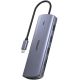 7. UNITEK HUB USB-C 9W1, HDMI, VGA, SD, RJ45, 3X USB-A, PD 100W