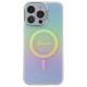 3. Etui Guess IML Iridescent MagSafe na iPhone 15 Pro - turkusowe
