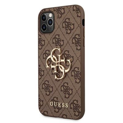 2. Etui Guess 4G Big Metal Logo na iPhone 11 Pro Max - brązowe