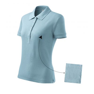 4. Koszulka polo Malfini Cotton W MLI-21315 błękitny
