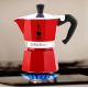 2. Kawiarka na 3 filiżanki Moka Express 5466 BIALETTI czerwona