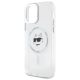 6. Etui Karl Lagerfeld IML Metal Choupette Head MagSafe na iPhone 12 - białe