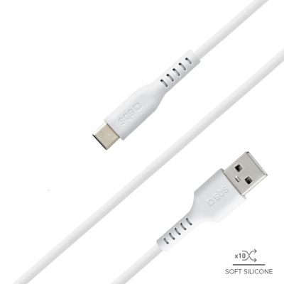 6. Kabel SBS TECABLEMICROC15W USB-A - USB-C 1,5m - biały