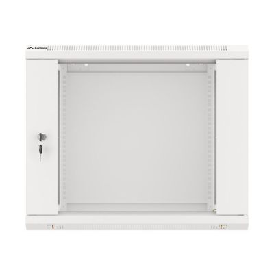 6. Szafa jednosekcyjna Lanberg WF01-6409-10S (9U; 500mm / 600mm / 450 mm; wisząca; Szklane; 19''; kolor szary)