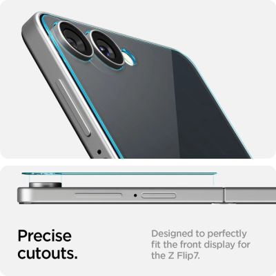 13. Szkło hartowane Szkło Spigen Glas.TR EZ Fit HD na Samsung Galaxy Z Flip 7 - przezroczyste