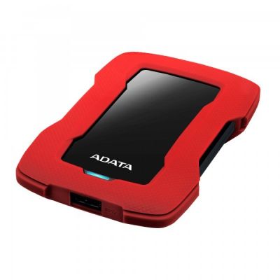 3. Dysk zewnętrzny HDD ADATA HD330 (1TB ; 2.5'' ; USB 3.2 gen. 1 ; czerwony)
