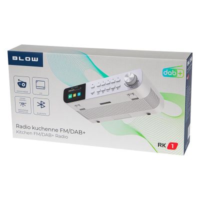 5. BLOW RADIO KUCHENNE FM/DAB+ RK1 BIAŁE
