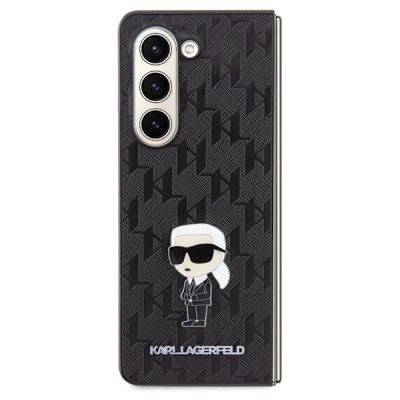 2. Etui Karl Lagerfeld Saffiano Monogram Ikonik Pin na Samsung Galaxy Z Fold 5 - czarne
