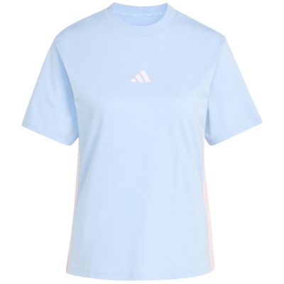 2. Koszulka damska adidas Essentials 3-Stripes Cotton błękitna KB7119