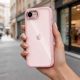 4. Etui Tech-Protect Magmat na iPhone 16e / 17e - przezroczysto-różowe