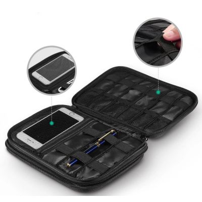 4. Ugreen etui pudełko na dysk twardy HDD SSD telefon kable akcesoria 24,5 x 17,5 x 5 cm szary (50147 LP149)