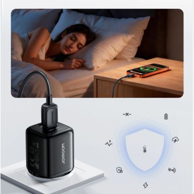 9. Ładowarka sieciowa Joyroom JR-TG7 33W USB-A + USB-C - czarna