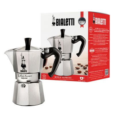 7. Bialetti Moka Express Kawiarka moka 0,3 l Aluminium, Czarny