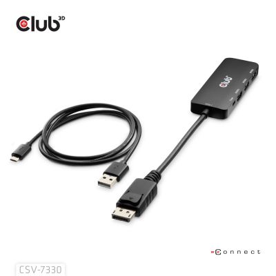 5. Adapter I/O DP do HDMI potrójny CSV-7330 CLUB3D
