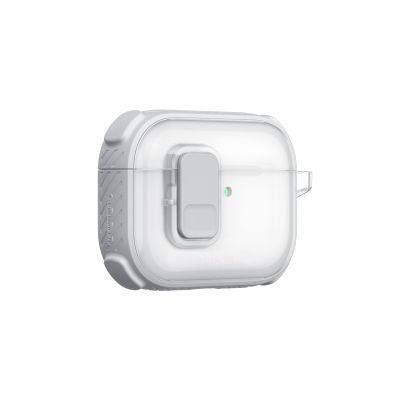 5. Etui AMAZINGTHING Titan Pro Mag Case Clear do AirPods Pro 3 - białe