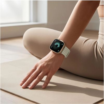 4. Pasek Tech-Protect Nylon an Huawei Watch Fit 3 / 4 / 4 Pro / 5 / 5 Pro - biały