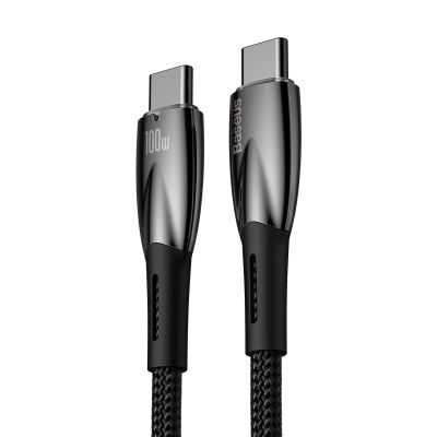 3. Kabel Baseus CADH000701 USB-C - USB-C PD 100W 5A 480Mb/s 1m - czarny