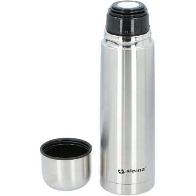 51. TERMOS TERMICZNY TURYSTYCZNY ALPINA 750ML SREBRNY