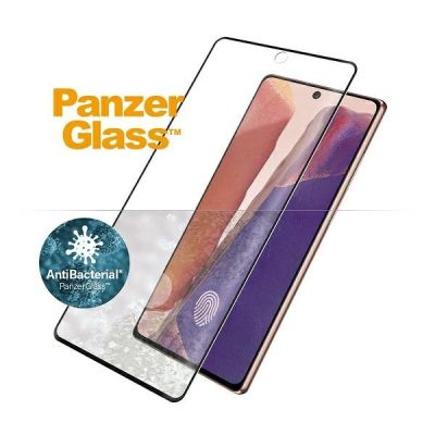 2. Szkło hartowane PanzerGlass Curved Super+ na Samsung Note 20 Case Friendly Finger Print AntiBacterial - czarne