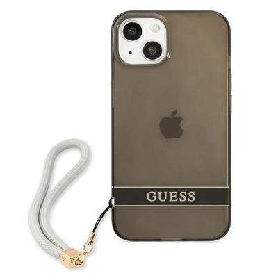 3. Etui Guess Translucent Strap na iPhone 13 mini - czarne