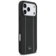 4. Etui Mercedes Leather Star Pattern Stripes MagSafe na iPhone 17 Pro Max - czarne