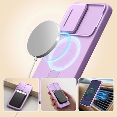 4. Etui Tech-Protect Kevlar Aura MagSafe na Samsung Galaxy A57 - fioletowe