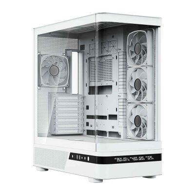 4. MODECOM OBUDOWA VOLCANO AQ 200 ARGB MIDI BIAŁA