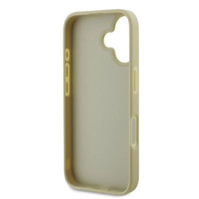 7. Etui Guess Fixed Glitter Big 4G na iPhone 16 Plus - złote
