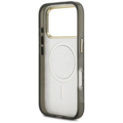 7. Etui Guess Python Pattern MagSafe na iPhone 17 Pro / 18 Pro - brązowe