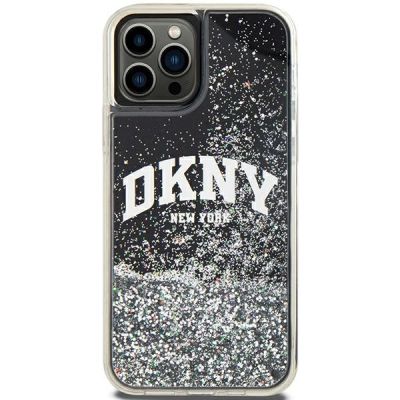 3. Etui DKNY Liquid Glitter Big Logo na iPhone 12 Pro/12 - czarne