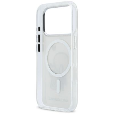 7. Etui Karl Lagerfeld Karl & Choupette Back MagSafe na iPhone 17 Pro Max - przezroczyste