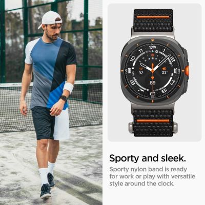 2. Pasek Spigen DuraPro na Samsung Galaxy Watch Ultra 47 mm - czarny