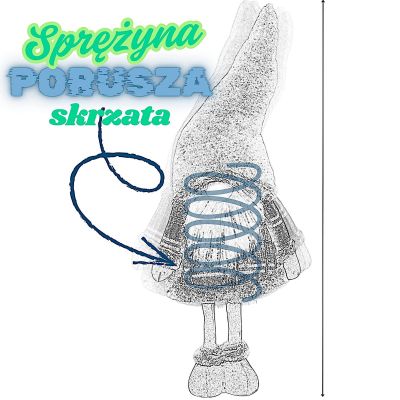6. MIKOŁAJ DEKORACYJNY SKRZAT 80CM MICA