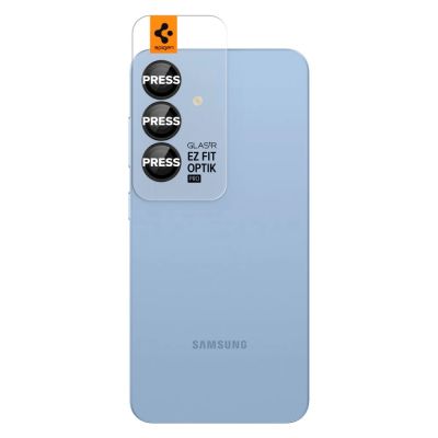 2. Osłona aparatu Spigen Optik Pro GLAS.TR EZ FIT 2-pack na Samsung Galaxy S25 - czarna
