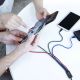 13. Baseus kabel przewód USB 4w1 2x Lightning / USB Typ C / micro USB w nylonowym oplocie 3.5A 1.2m czarny (CA1T4-A01)