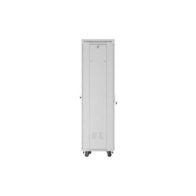 24. LANBERG SZAFA INSTALACYJNA RACK STOJĄCA 19" 42U 600X600 SZARA DRZWI PRZESZKLONE LCD (FLAT PACK) V2