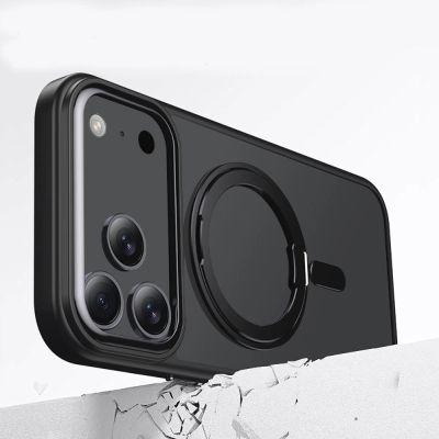4. Etui Tech-Protect MagRing MagSafe na iPhone 17 Pro - czarny mat