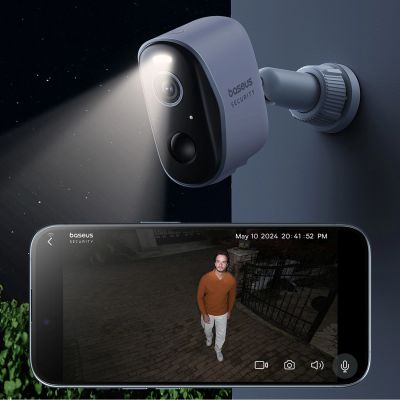 9. Kamera zewnętrzna Baseus Security N1 2K – biała