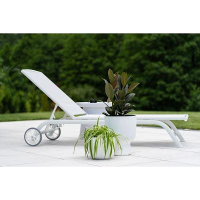 18. DONICZKA DO KWIATÓW MILLY NA NODZE ŚR 30CM ZIELONA PINA