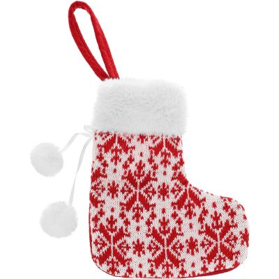 6. ZAWIESZKA SKARPETKA NA PREZENTY BIAŁA 16x19CM