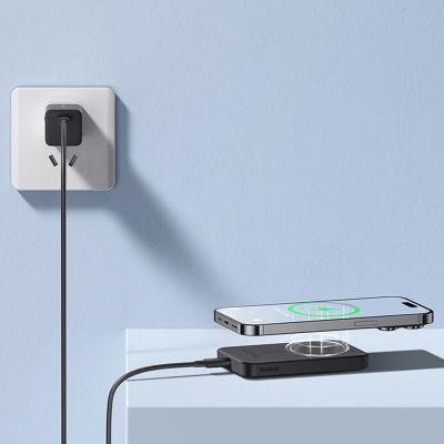 13. Mini powerbank Baseus 5000mAh 20W + kabel USB-C (20V/3A) - czarny