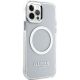 4. Etui Guess Metal Outline Magsafe na iPhone 12 / iPhone 12 Pro - srebrne