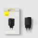 17. Baseus Compact ładowarka sieciowa 3x USB 17W czarny (CCXJ020101)