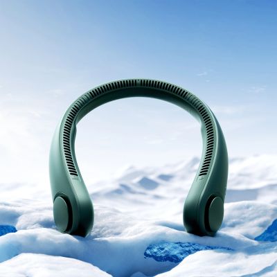 2. Wentylator Jisulife Neck Fan Life3 na kark, szyję, wiatrak przenośny USB - zielony