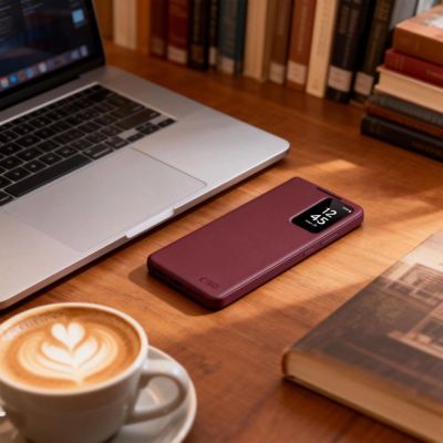 4. Etui Tech-Protect Smart Wallet na Samsung Galaxy S26 - bordowe