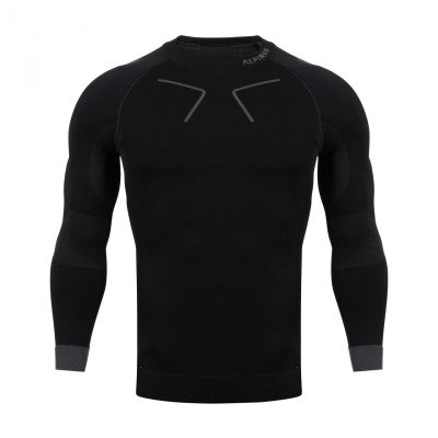 2. Koszulka termoaktywna Alpinus Tactical Base Layer czarno-szara M GT43219