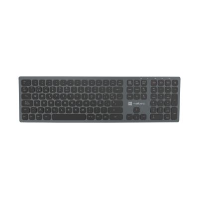 Klawiatura NATEC NKL-1830 Uniwersalne RF Wireless + Bluetooth QWERTY Hiszpański Czarny, Szary