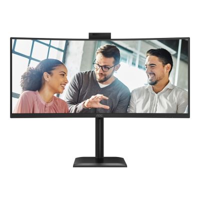 6. Monitor AOC 86,3 cm (34") CU34E4CW 21:09 2xHDMI+DP+USB-C+Webcam Curv.