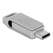 DeLOCK Pendrive USB-C + Typ-A 5 Gbps 64 GB - metalowa obudowa